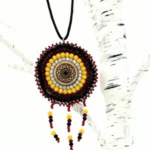 Emily Spencer: Medallion - Dreamcatcher style wood centre circle