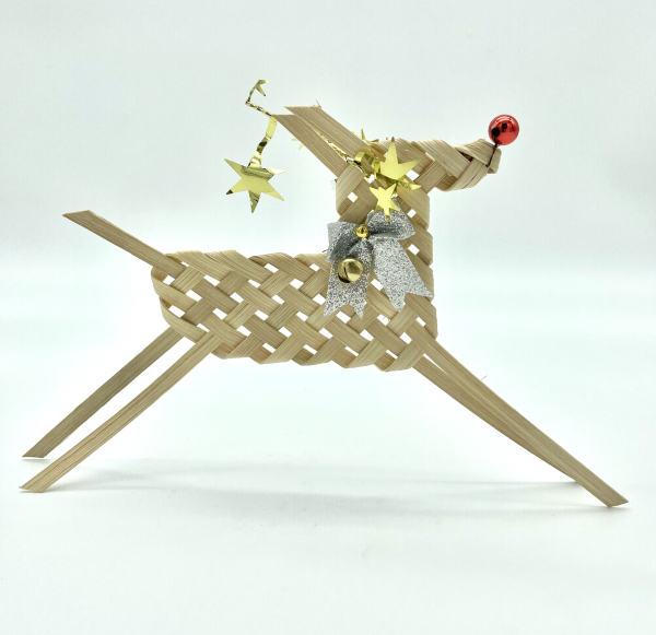 Noella Moore: Large Decorated Holiday Reindeer