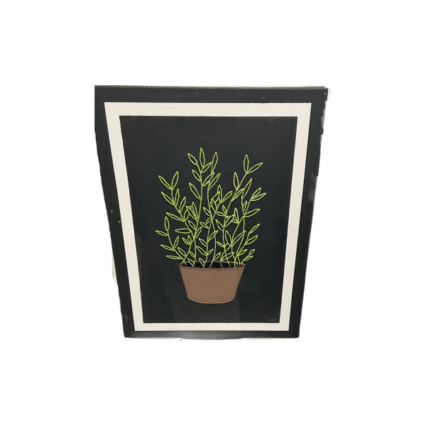 Dana & Tess: Embroidered Plant Wall Art