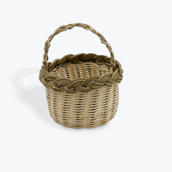 Noella Moore: Basket - Round Two Tone Reed Basket