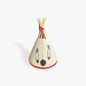 Michael Julian: Mi'maq Flag Closed Canvas Teepee