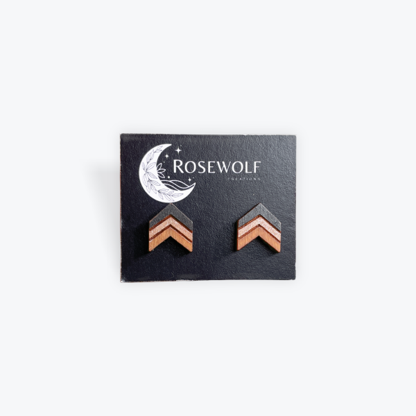 RoseWolf Creations: Stud Earrings Basswood
