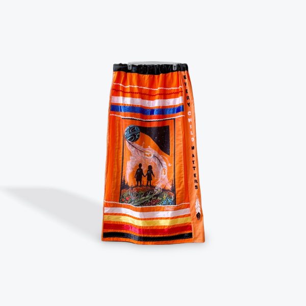 Jackie Sark-Arsenault: Ribbon Skirt- Hand Painted
