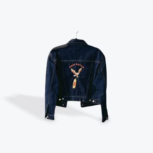 Jackie Sark-Arsenault: Denim Jacket - Eagle and Feather