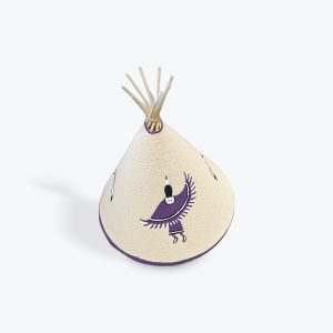 Michael Julian: Purple Fancy Shawl Canvas Teepee