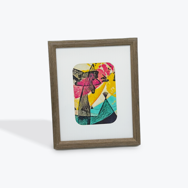 Dana & Tess: Framed Wigwam Swipe Art Print