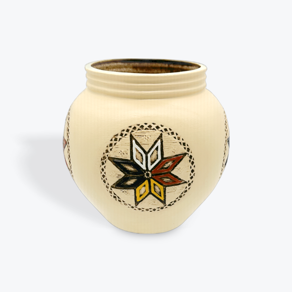 Mi'kmaq Pottery: Lennox Island - Chevron Star