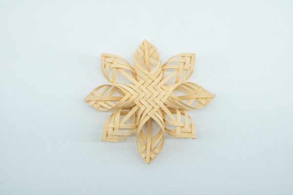Nora Richard: 6" Triple Layer Eight Pointed Reed Star