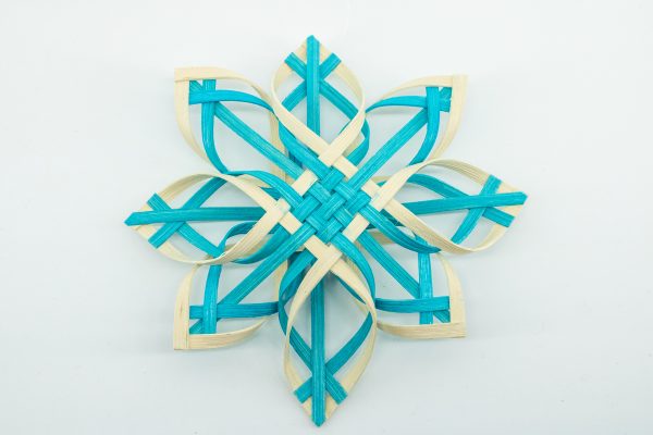 Nora Richard: Eight Pointed Star - 8" Double Layer Reed Star