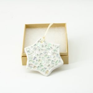 Dana & Tess: Ornament - Mosaic Star Ornament w/coloured glass