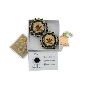 L'nu Creations: Beaded Stud Earrings
